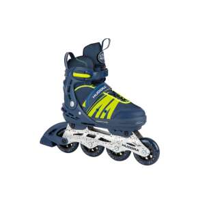 Hudora Inline-Skates für Kinder, blau mit gelben Akzenten, größenverstellbar 29-34 - Rollschuhlaufen