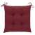 Bordó színű ülőpárna kötéllel, 50 x 50 cm