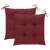 2 db bordó színű ülőpárna kötéllel, 50 x 50 cm