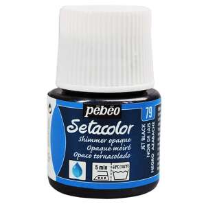 Pebeo Setacolor Opaque Shimmer Jet Black 79 textilfesték, 45ml-es üveg - Pebeo