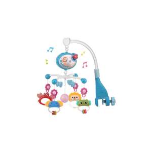 Teno Zenés kiságyforgó, babáknak, távirányítóval, projektor, zene és fények, kivehető játékok, többszínű 90643878 Zenélő forgók, vetítő forgók