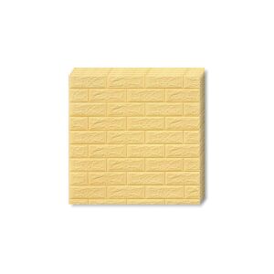 Zestaw tapet Teno 3D, 10 szt., samoprzylepna, wodoodporna, łatwa w montażu, nowoczesny design, 70x77 cm, wzór cegły, pomarańczowy