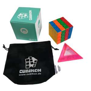 Cubikon 4x4-es (4x4x4) rubik logikai játék, kocka környezetbarát csomagolásban, félprofi + ajándékok!  77701912 