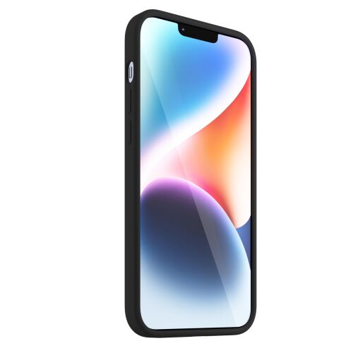 Next One Fekete Szilikon MagSafe Tok iPhone 14-en - Szögben