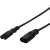 Logilink IEC C7 to IEC C8 power extension cable, 2 meters long, black