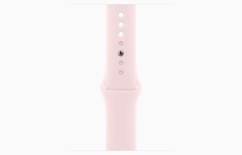 Apple watch s9 gps 45mm pink alu case w light pink sport band - m/l