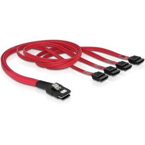 Kabel SAS 36pin mini (SFF 8087) - SATA 7PIN x4 50cm