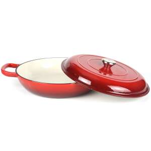 Zománcozott Öntöttvas Lábas fedővel 30 cm - Milestone66