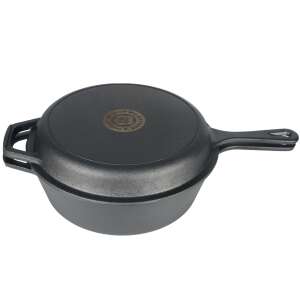 Set de tigaie din fontă Milestone66 3 în 1 Combo, 3,5L, negru - Vase de gătit și de copt