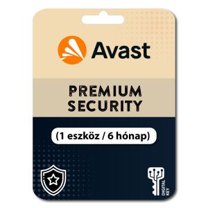 Avast Premium Security (1 eszköz / 6 hónap) 147106090 - Avast