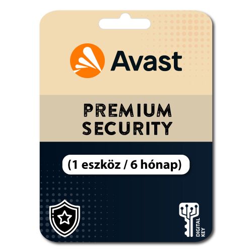 Avast Premium Security (1 eszköz / 6 hónap) 147106090