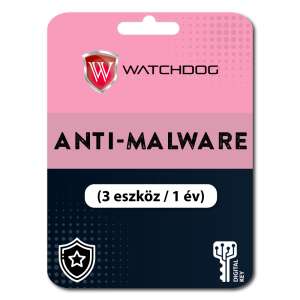 Watchdog Anti-Malware digitális kulcs 3 eszközre, 1 éves előfizetéssel - Szoftver