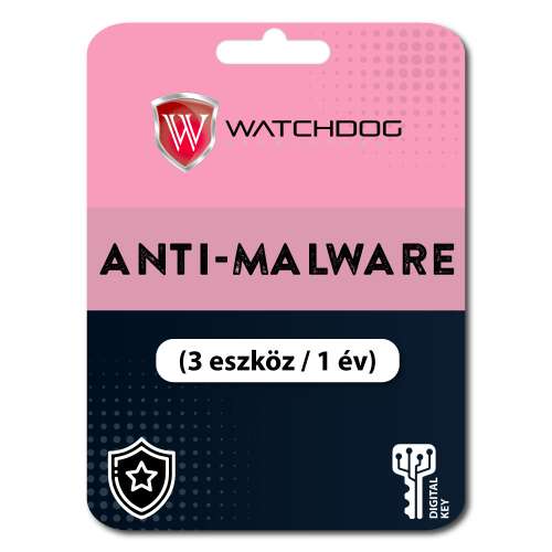 Watchdog Anti-Malware 3 eszköz 1 év digitális kulcs 
