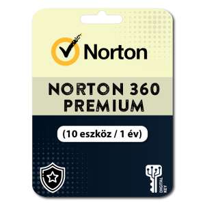 Norton 360 Premium (10 eszköz / 1 év) (Elektronikus licenc)  77790473 