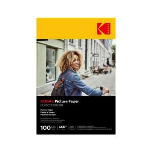 KODAK Fotópapír, fényes, 100 lap, 4x6 - Kodak