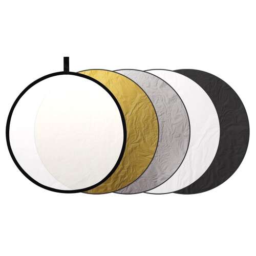 Dörr CRK-32 5-in-1 round reflector kit, 80 cm, with white, gold, silver, and black diffusers
