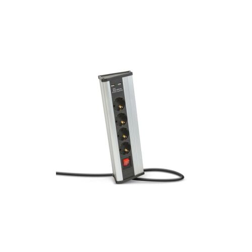 Delight Corner Power Strip with USB Ports - Angled View