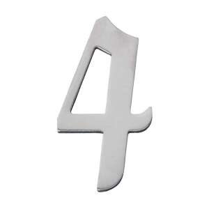 Modern acél házszám 4 - Esschert