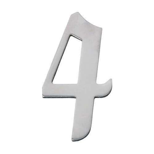 Esschert Design - Házszám 4 - Rozsdamentes Acél