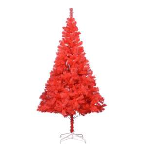Piros PVC műkarácsonyfa állvánnyal 210 cm 77848243 