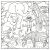 Galt Colouring Book page with safari animals, lion, elephant, zebra, giraffe
