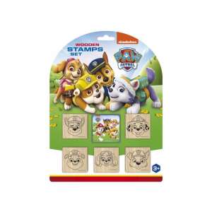 Sada drevených pečiatok Paw Patrol, 5 pečiatok + poduškou na pečiatkovanie, pre deti, kreatívna hra, rozvoj jemnej motoriky - Tlačiarne
