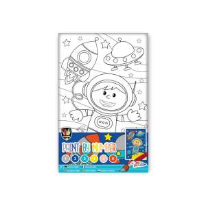 Grafix - Slikaj prema brojevima, 4 vrste - 29, 7 x 19, 5 cm četkicom + 6 boja 77863020 - Komplet za umjetnost i obrt