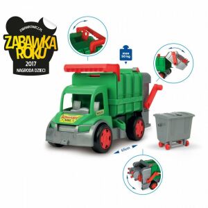 Wader: camion de gunoi gigant 65cm 133464793 - Mașină de lucru pentru copii