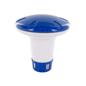 Kiddy Safe úszó klóradagoló medence vízhez, kék és fehér színben, állítható adagolással - Vegyszeradagoló