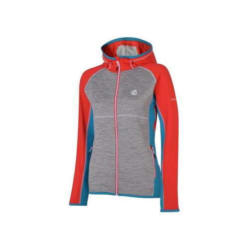 Dare2be Damen Core Stretch Kapuzenjacke in Blau, Grau und Orange