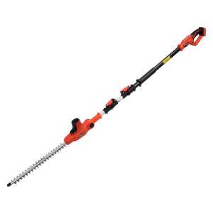 YATO 18V akkus teleszkópos sövénynyíró, 207-274 cm, piros és fekete - Kert