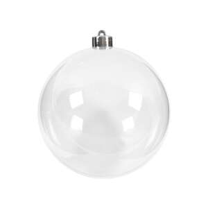 Klarer Kunststoff-Weihnachtsbaumschmuckkugel, 13,5 cm Durchmesser - Nonbrand Christbaumschmuck