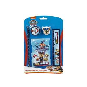 Комплект за писане Paw Patrol, 5 части, включва линийка, молив, бележник, гума за триене и острилка - Комплект канцеларски материали