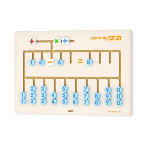 Viga Learning Maths Wall Mounted Logic Game for Kids, 4 Basic Operations - Logic Game