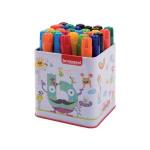 Set de 30 markere groase Bruynzeel în cutie de depozitare - Pixuri