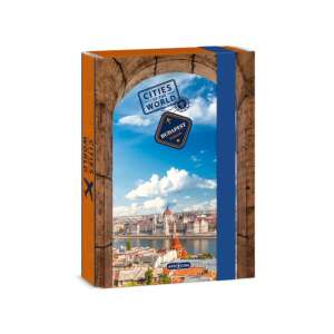 Ars Una Városok a Világban Budapest A5-ös füzetbox 4cm-es gerincvastagsággal, a magyar Parlament épületének képével - Füzetbox