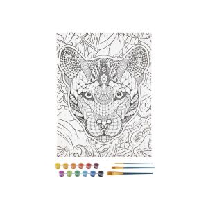 Slikanje po brojevima Tigar Set 30x40 cm platno s bojama i kistovima - Umjetnost i hobiji