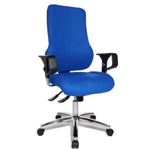 Topstar Sitness 55 ergonomischer Bürostuhl mit höhenverstellbarer Rückenlehne, blau - Bürostuhl und Schreibtische