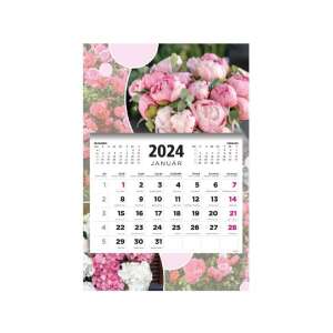 Kalendart 2024 Virágos Speditőrnaptár - 3 Hónap - 315x470 mm 85120998 - Naptár