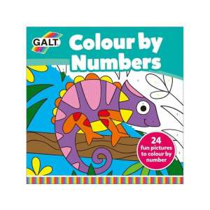Galt Colour by Numbers activity book with a chameleon on the cover - Galt