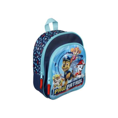 Mancs őrjárat hátizsák elülső zsebbel, kék és világoskék színben, Mancs őrjárat karakterekkel