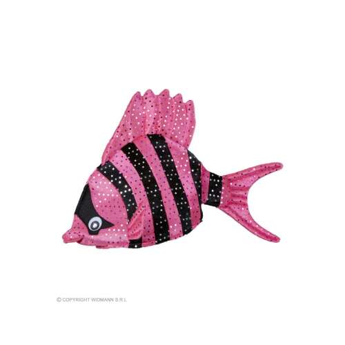 Flitteres halas sapka, rózsaszín / fekete