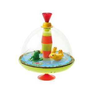 LENA Panoráma Duck Family Spinning Top, spinning toy for kids, with ducks and frogs, colorful, fun - Lena Spinning Top