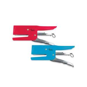 Roter und blauer Hefter, Größe 24/6, für Büro, Schule, Zuhause - Heftgeräte, Heftklammern