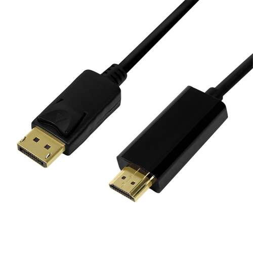 Kabel Logilink DisplayPort, DP/M-HDMI-A/M, 4K/30 Hz, czarny, 3 m