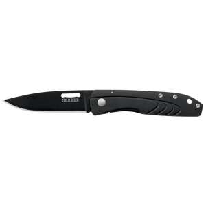 Gerber STL 2.5 zsebkés, fekete, Drop Point pengével - Gerber