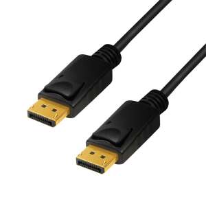 Logilink DisplayPort-Kabel, DP auf DP, 8K/60Hz, schwarz, 1m - DisplayPorts