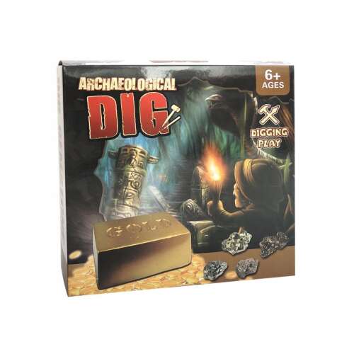 Archeologické vykopávky Zlato - Sada na kopanie pre deti, 6+ rokov