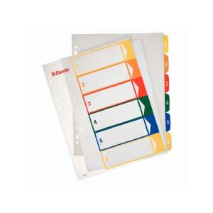 Esselte Standard A4 1-6 registru imprimabil, cu divizoare, 11 găuri, dimensiune A4+, câștigător al premiului Red Dot Design Award - Consumabile pentru capsator