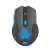 Fury STALKER wireless gaming mouse, black with blue accents, top view